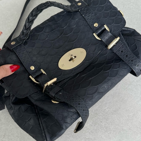 MULBERRY CROC EMBOSSED SATCHEL - Picture 3 of 10